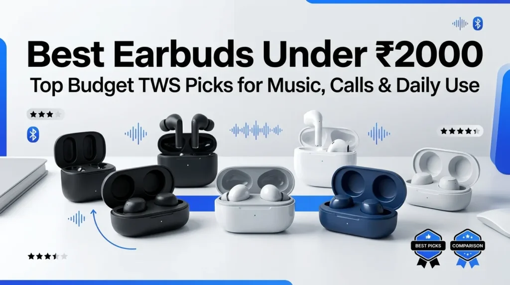 Best earbuds under ₹2000 in India comparison and buying guide