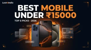 Best Mobile Under ₹15000 India 2026 showing top budget 5G smartphones comparison
